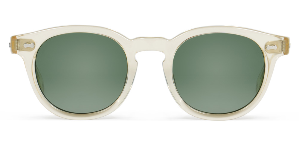 Aaniken Polarized Sunglasses - Antique Crystal / Green